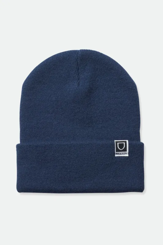 Harbor Beta Watch Cap Beanie - Washed Navy sold by Brixton
