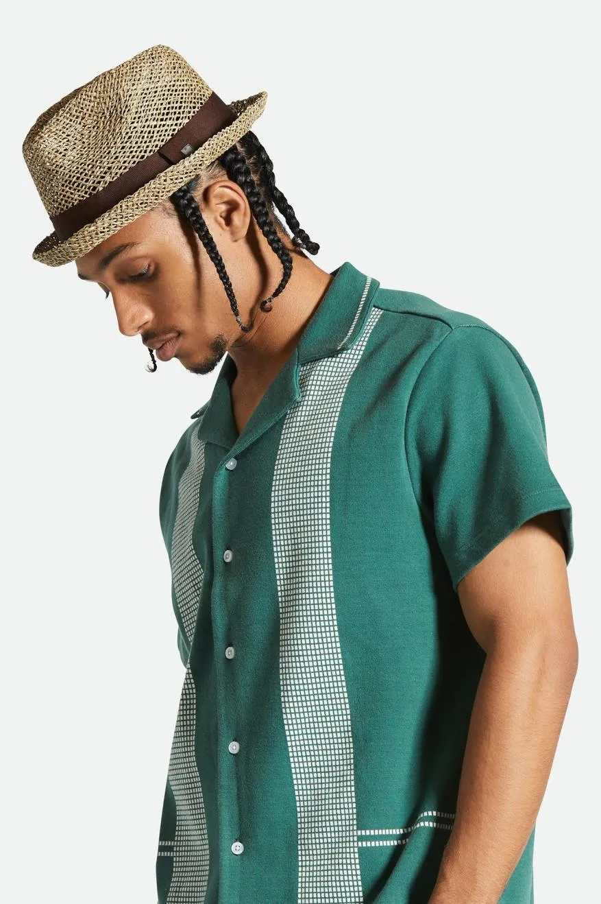 Castor Fedora - Tan/Brown Seagrass sold by Brixton product image thumbnail 4