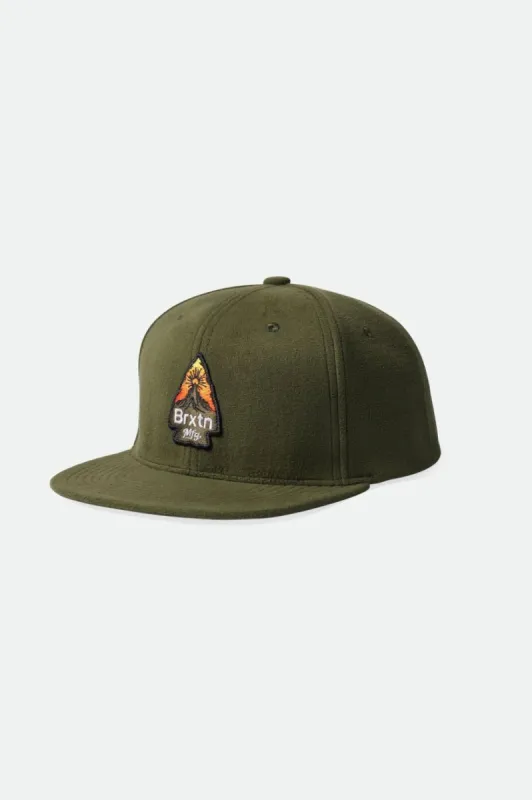 Holt MP Snapback - Military Olive sold by Brixton