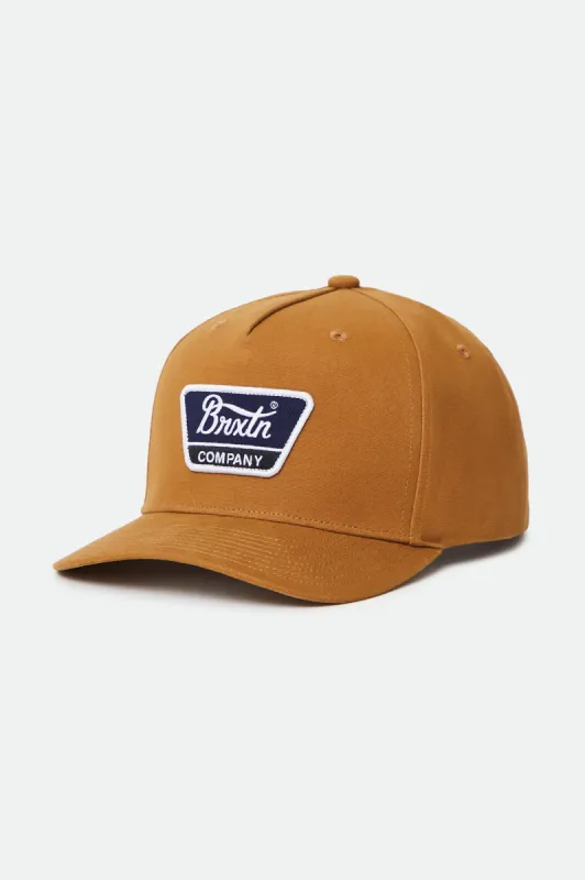 Linwood C MP Snapback - Copper sold by Brixton