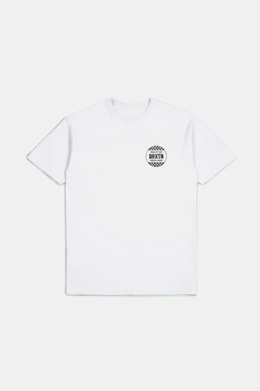 Gateway S/S Standard T-Shirt - White sold by Brixton