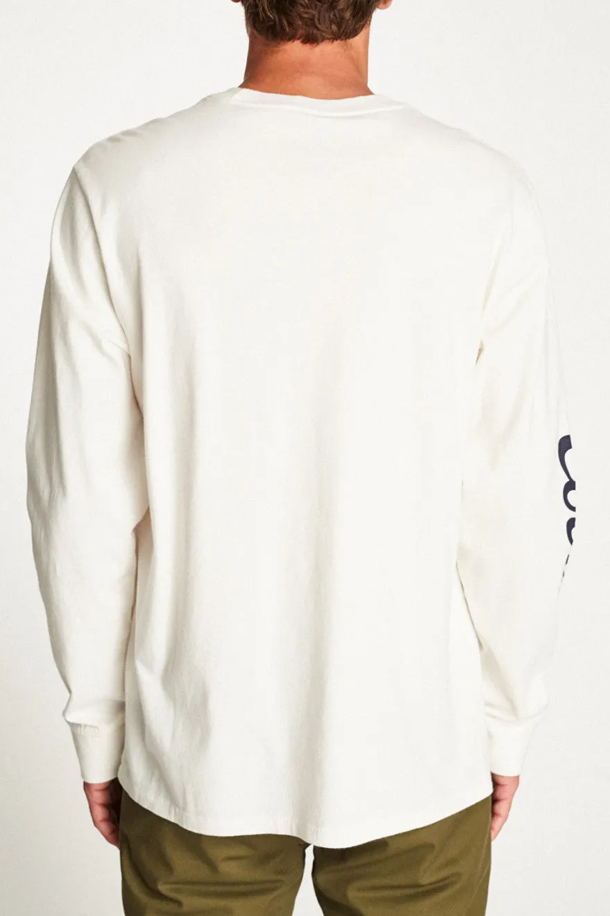 Banquet L/S Premium Tee - Off White sold by Brixton product image thumbnail 3