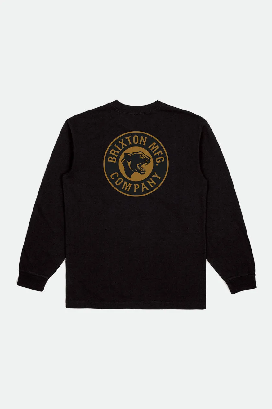 Boys Forte L/S Standard Tee - Black sold by Brixton product image thumbnail 4