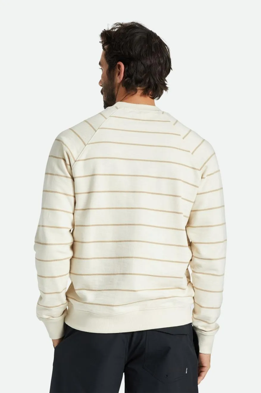 Slub French Terry Crew - Whitecap/Sand sold by Brixton product image thumbnail 3