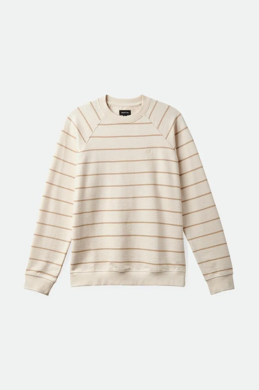 Slub French Terry Crew - Whitecap/Sand sold by Brixton product image thumbnail 5