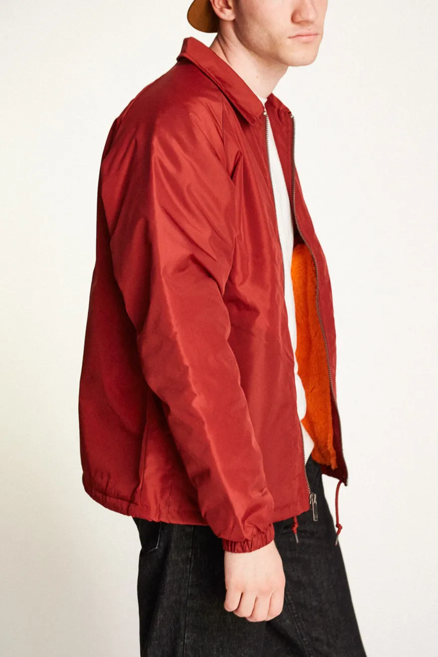 Claxton Collar Sherpa Jacket - Burgundy sold by Brixton product image thumbnail 2
