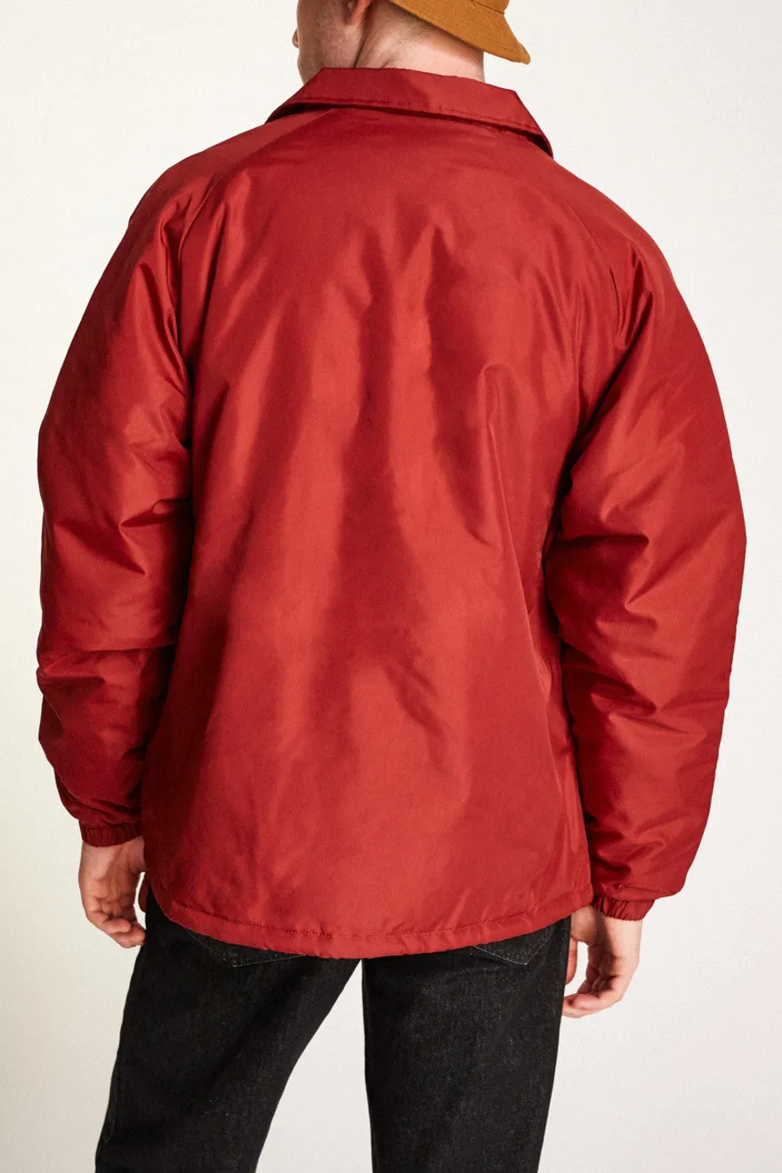 Claxton Collar Sherpa Jacket - Burgundy sold by Brixton product image thumbnail 3