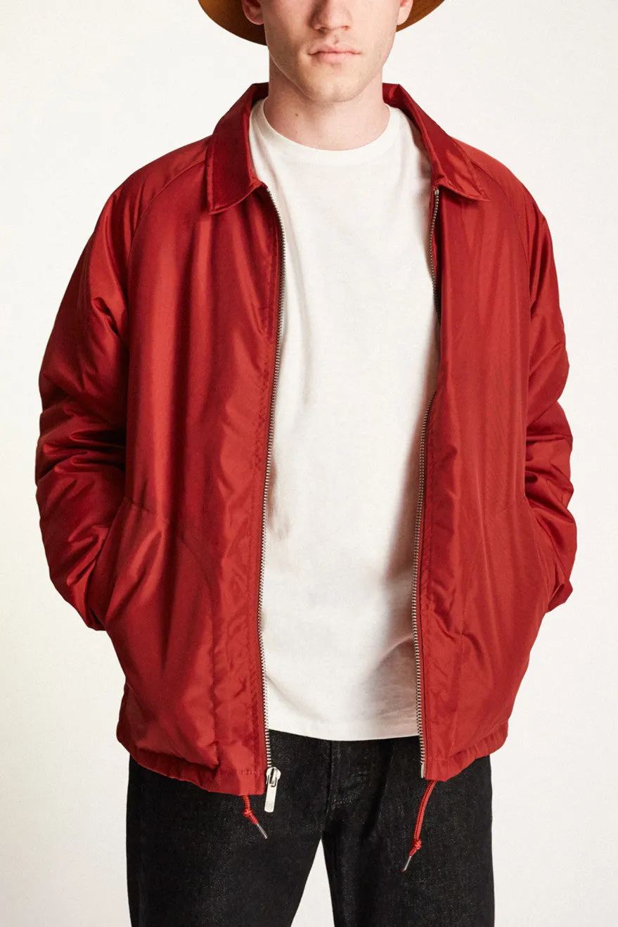Claxton Collar Sherpa Jacket - Burgundy sold by Brixton