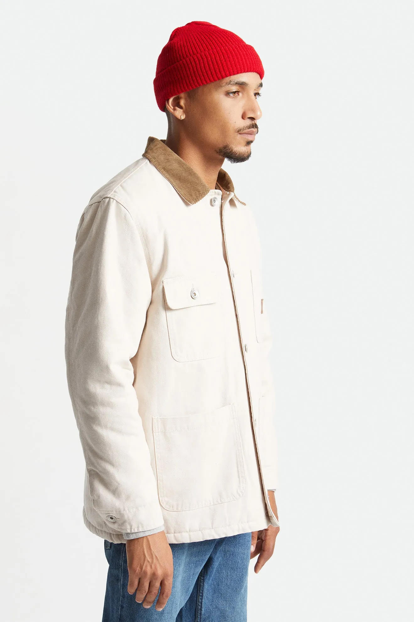 Union Survey Reserve Chore Coat - Beige sold by Brixton product image thumbnail 3