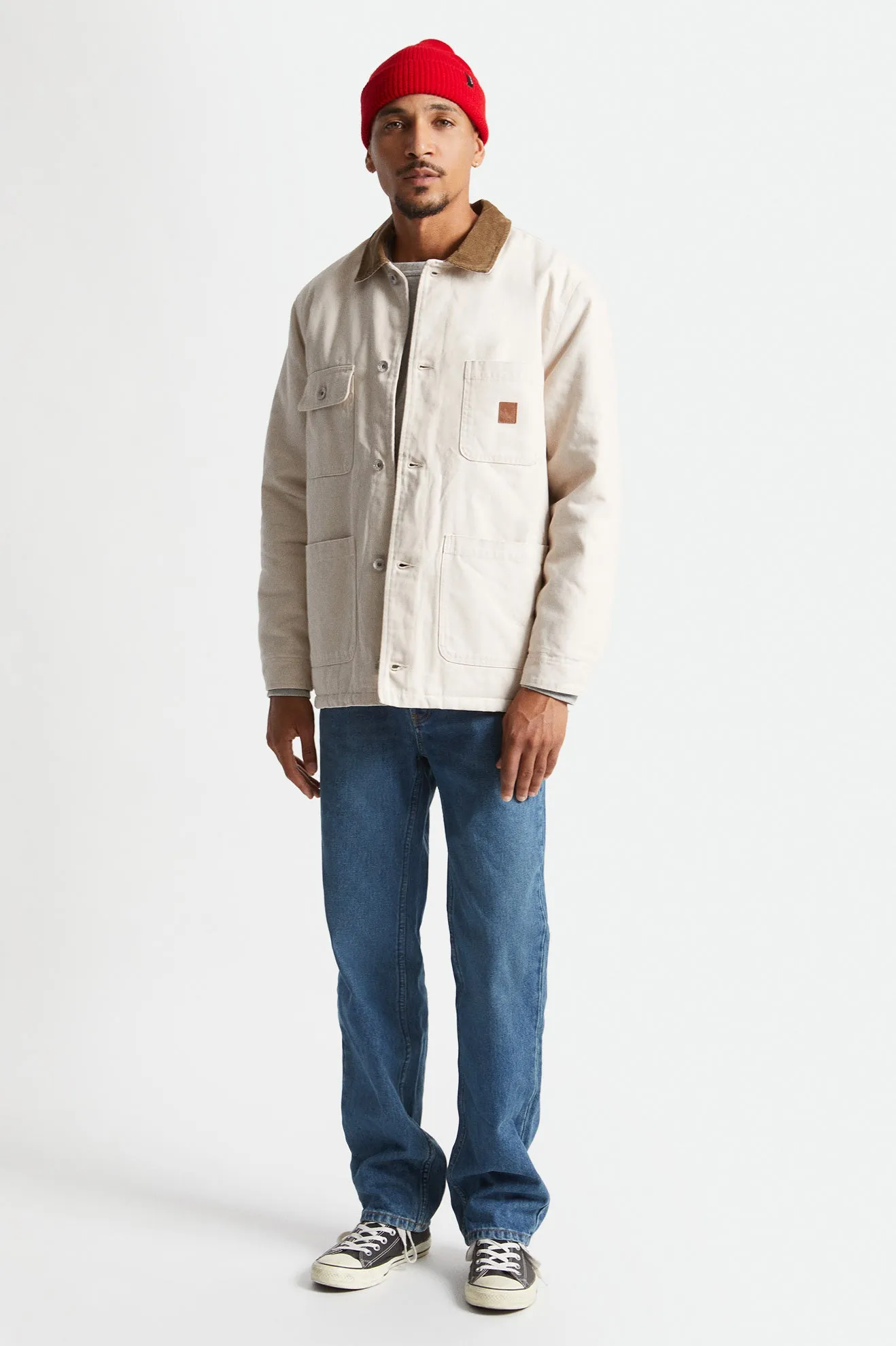 Union Survey Reserve Chore Coat - Beige sold by Brixton product image thumbnail 5