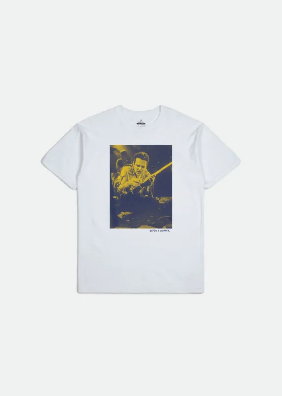 Strummer Stage S/S Standard Tee - White sold by Brixton
