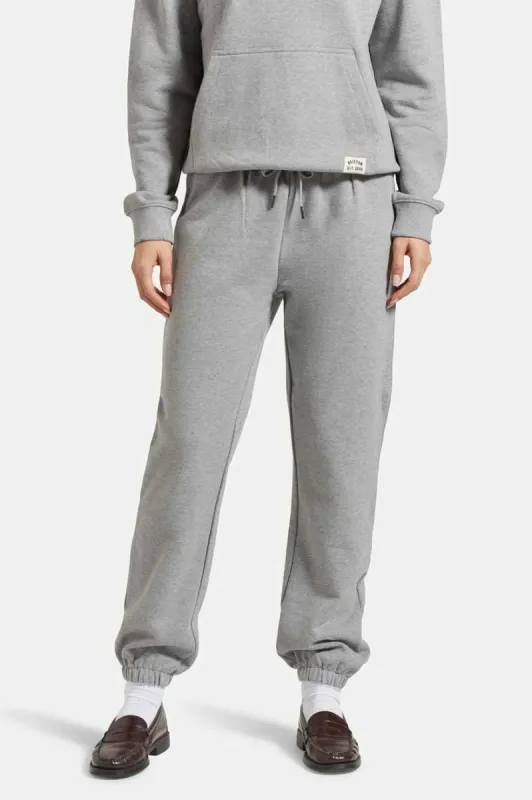 Cross Loop French Terry Sweatpant - Heather Grey sold by Brixton