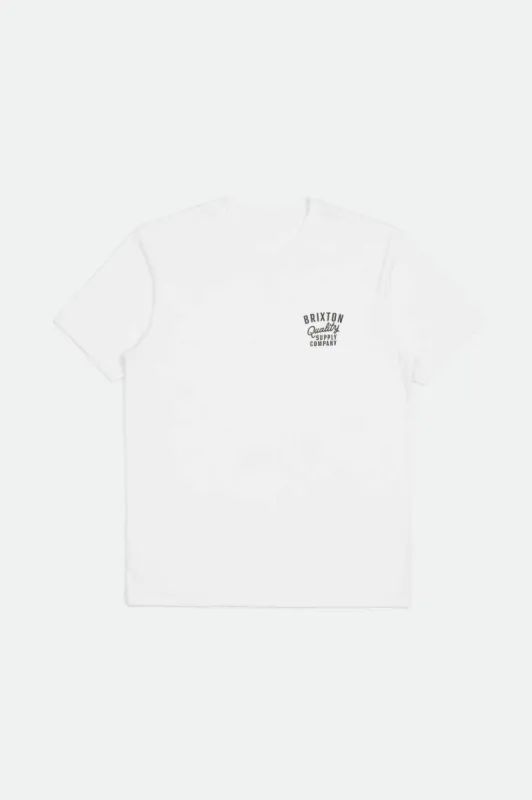 Hubal S/S Tailored Tee - White sold by Brixton