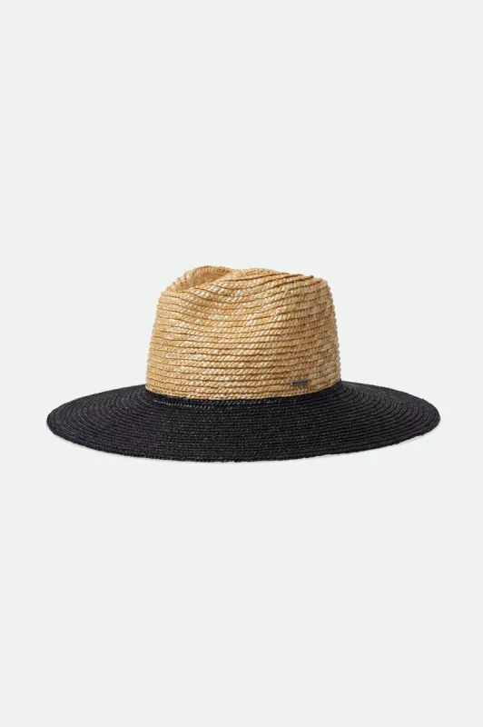 Joanna Festival Hat - Black/Honey sold by Brixton