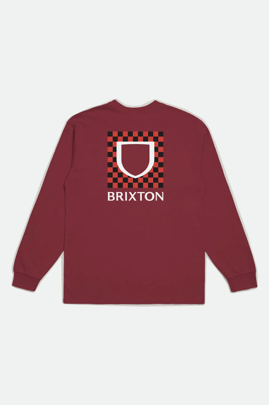 Beta Checkers L/S Standard Tee - Cowhide sold by Brixton product image thumbnail 3