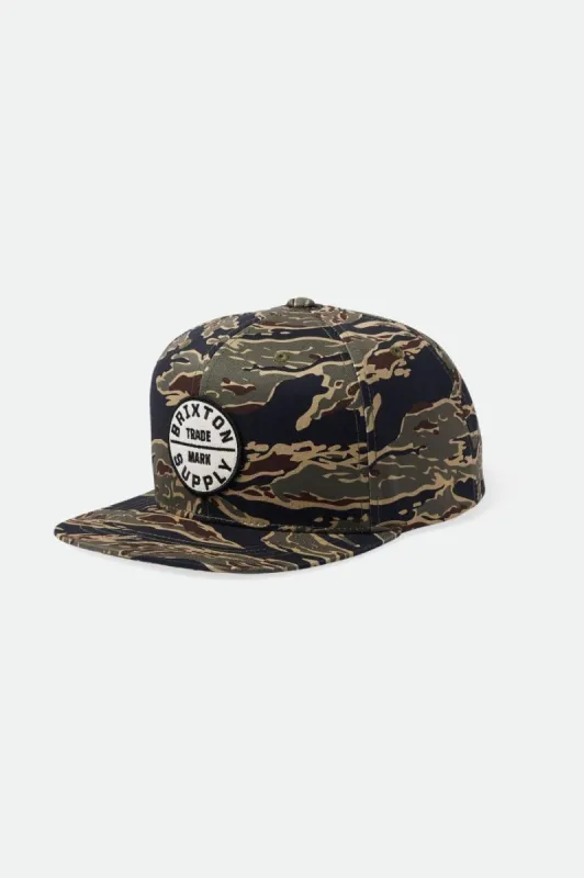 Oath III Snapback - Tiger Camo sold by Brixton