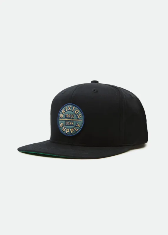Boys Oath Snapback - Black/Green made by Brixton
