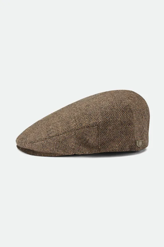Hooligan Flat Cap - Brown/Khaki made by Brixton