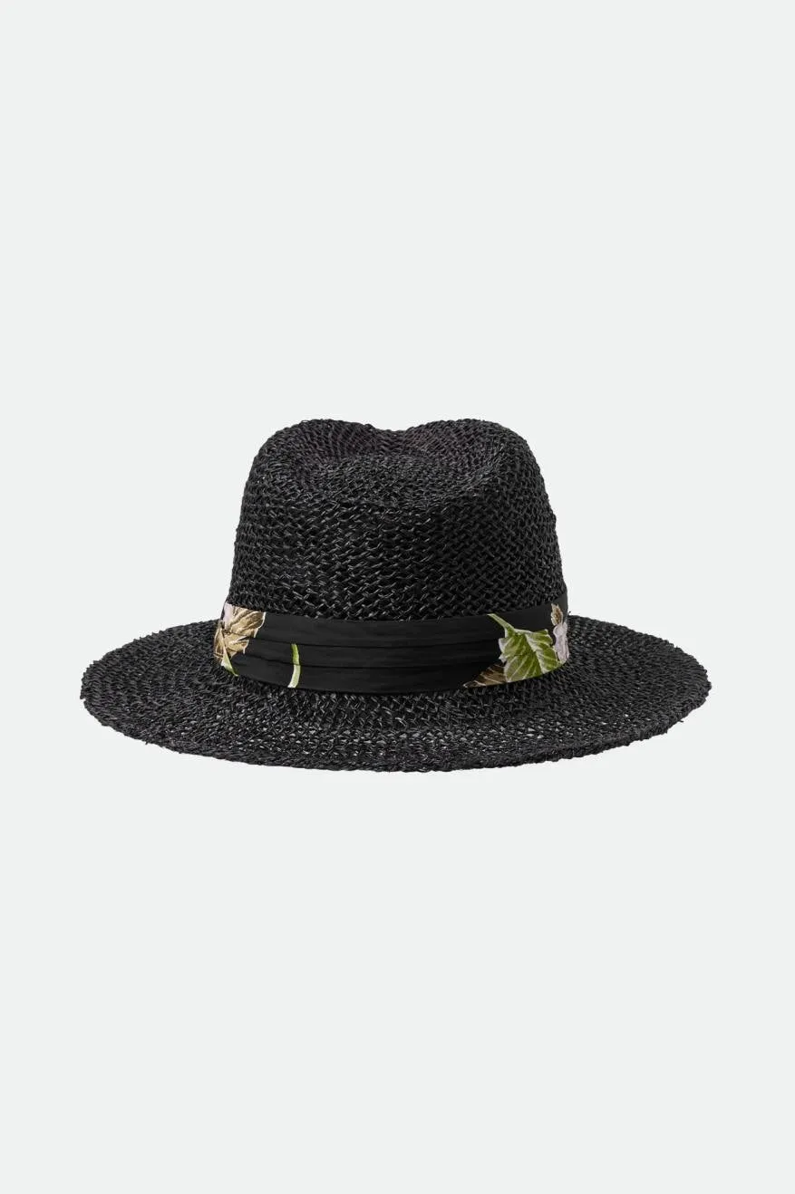 Aloha Straw Fedora - Black/Black sold by Brixton product image thumbnail 2