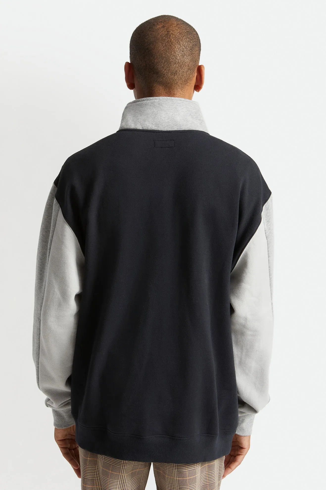 Alton 1/4 Zip Mock Neck - Black/Grey/Heather Grey/Beige sold by Brixton product image thumbnail 4