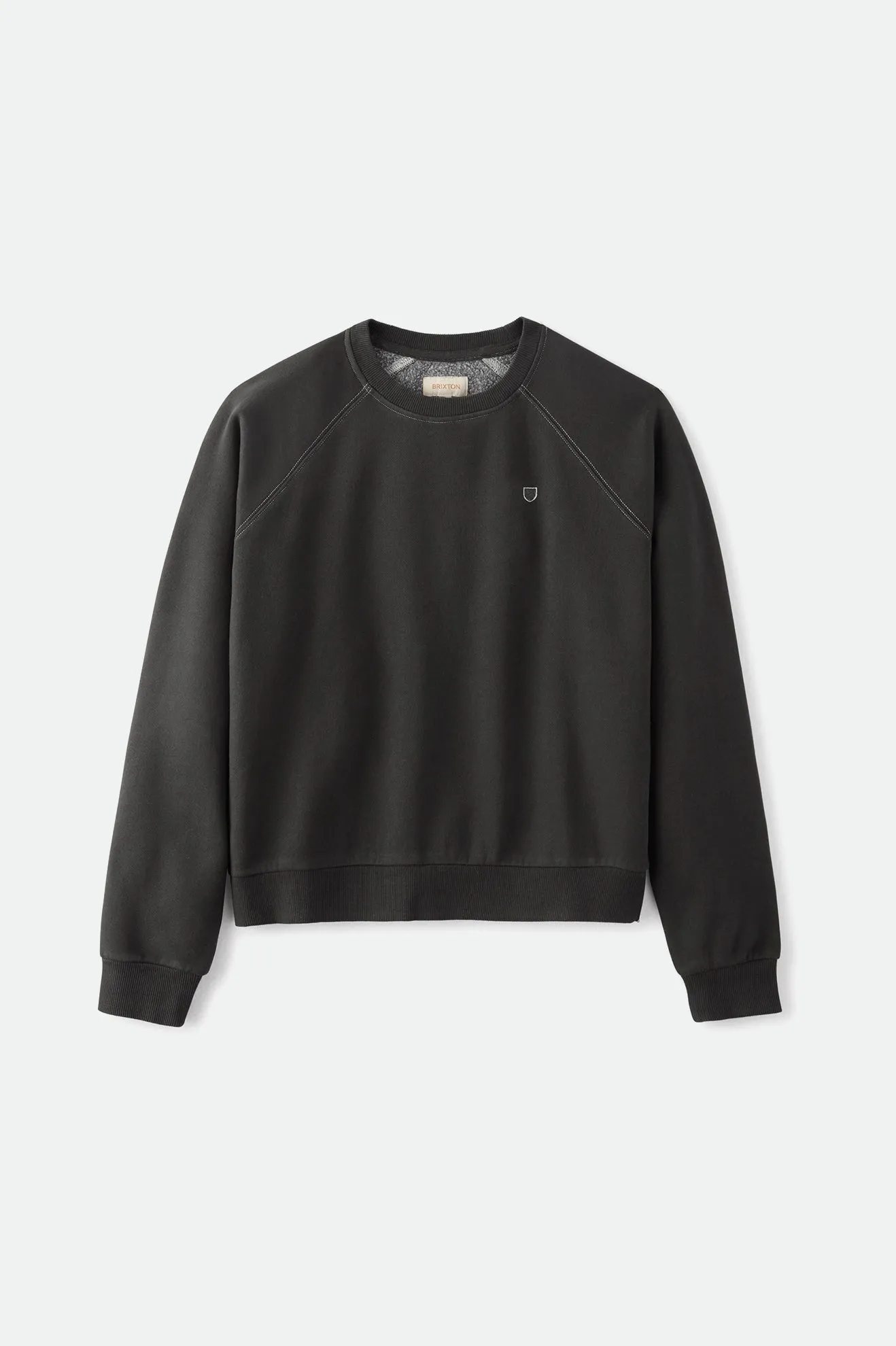 Vintage Raglan Crew - Washed Black sold by Brixton