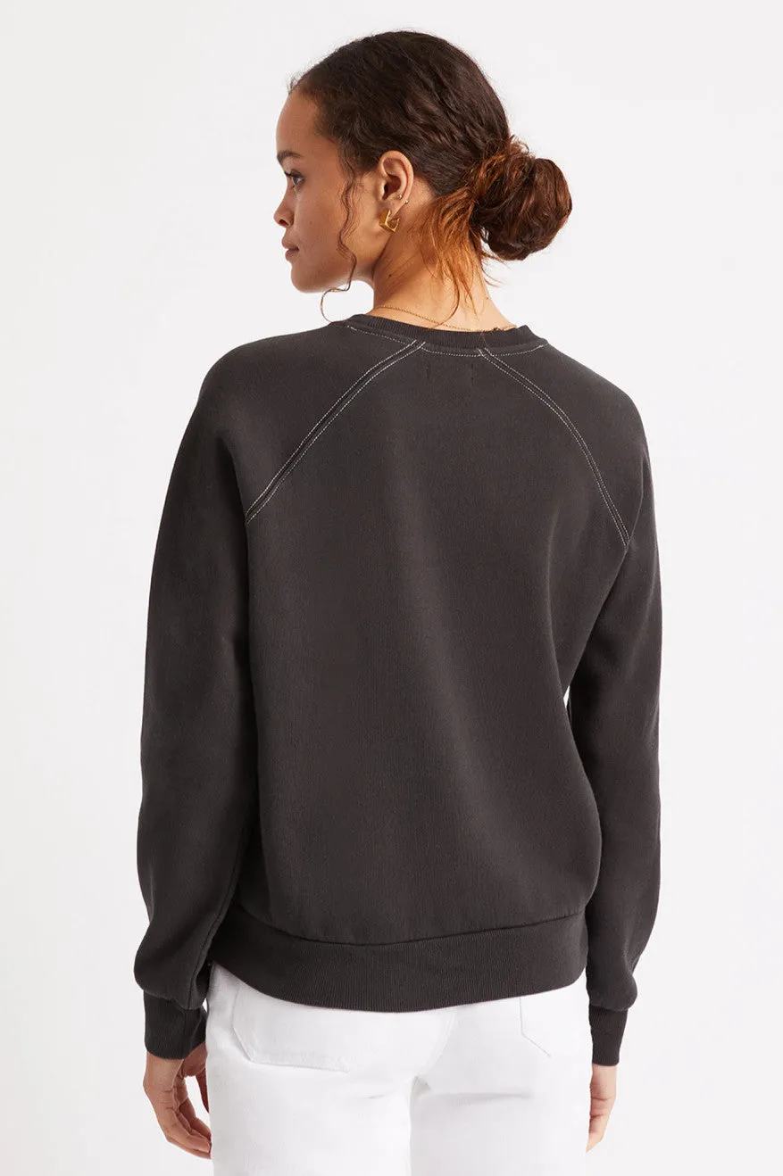 Vintage Raglan Crew - Washed Black sold by Brixton product image thumbnail 5