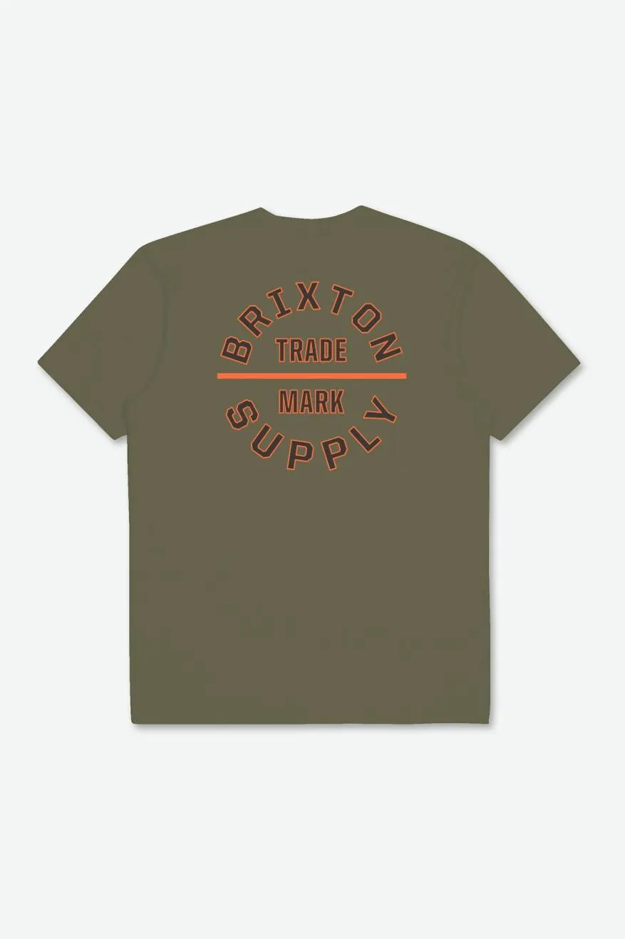 Oath V S/S Standard Tee - Olive Surplus/Carrot/Washed Black sold by Brixton product image thumbnail 2