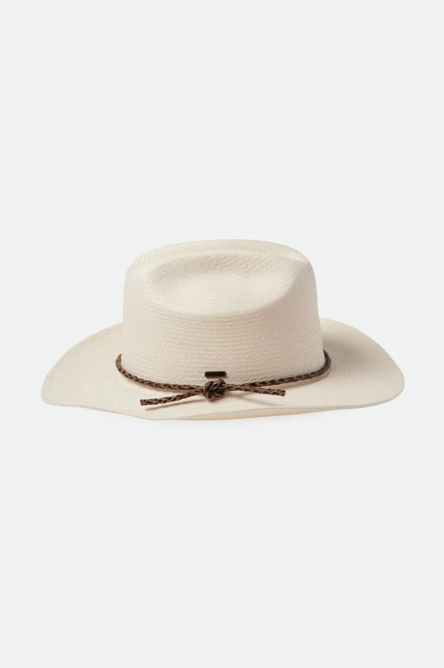 Range Straw Cowboy Hat - Off White sold by Brixton product image thumbnail 3