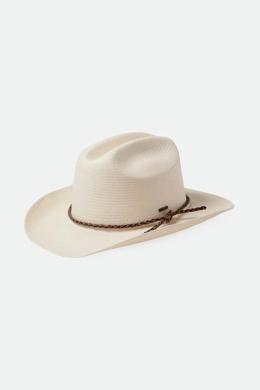 Range Straw Cowboy Hat - Off White sold by Brixton