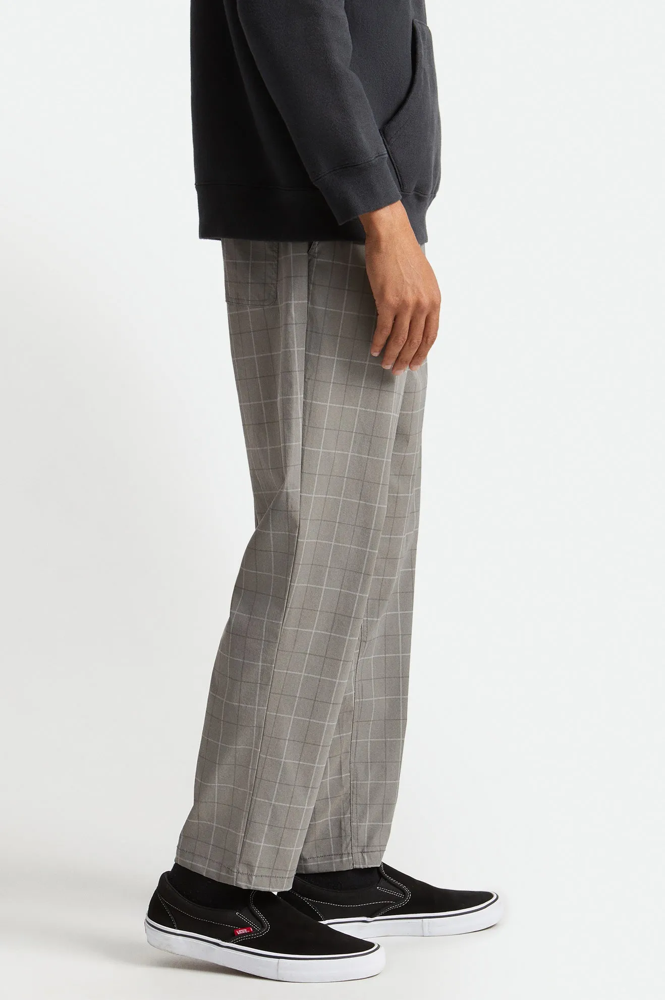 Steady Cinch Taper Utility Pant - Grey Plaid sold by Brixton product image thumbnail 3