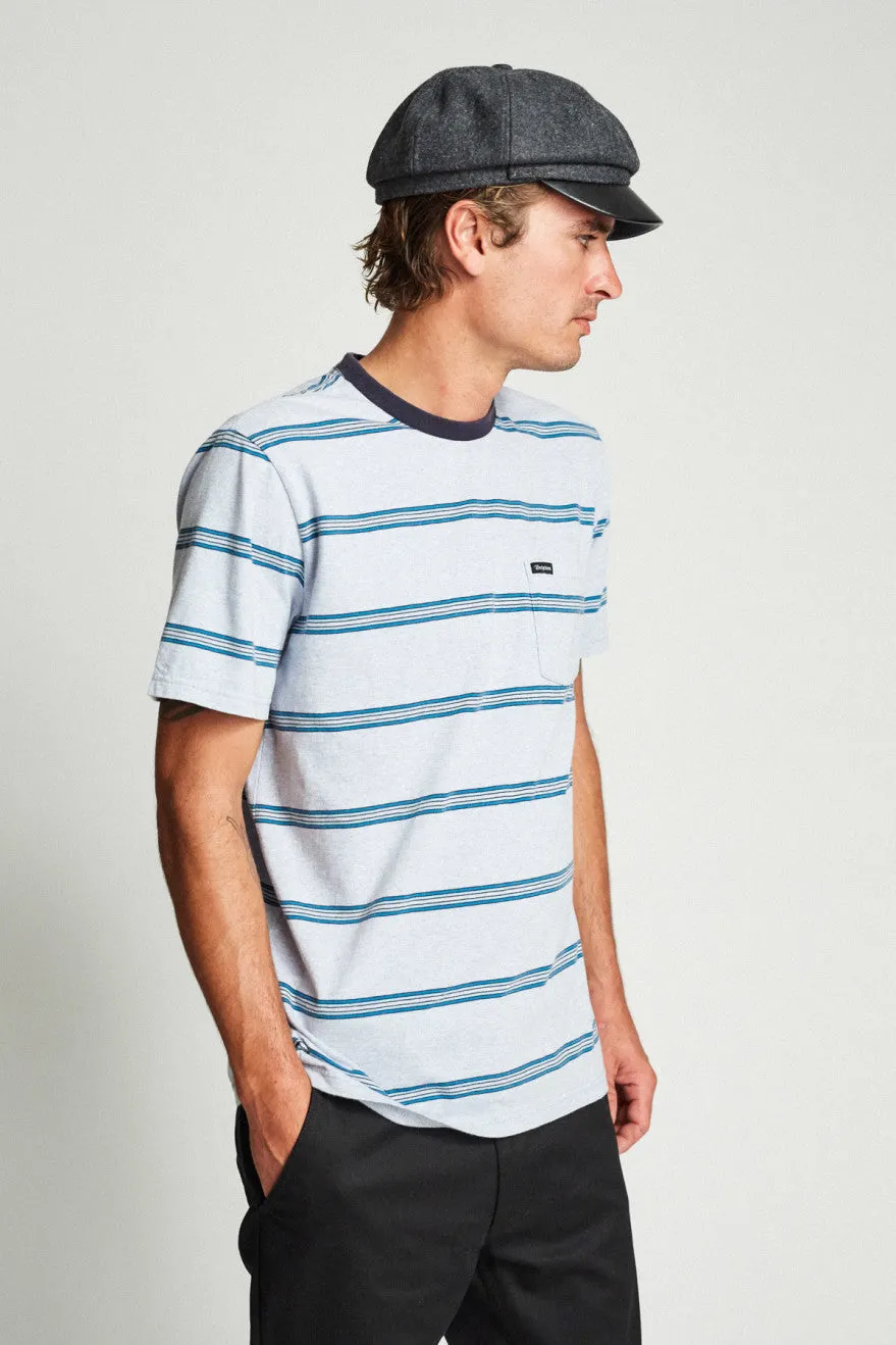 Hilt Washed S/S Pocket Tee - Heather Blue sold by Brixton product image thumbnail 2