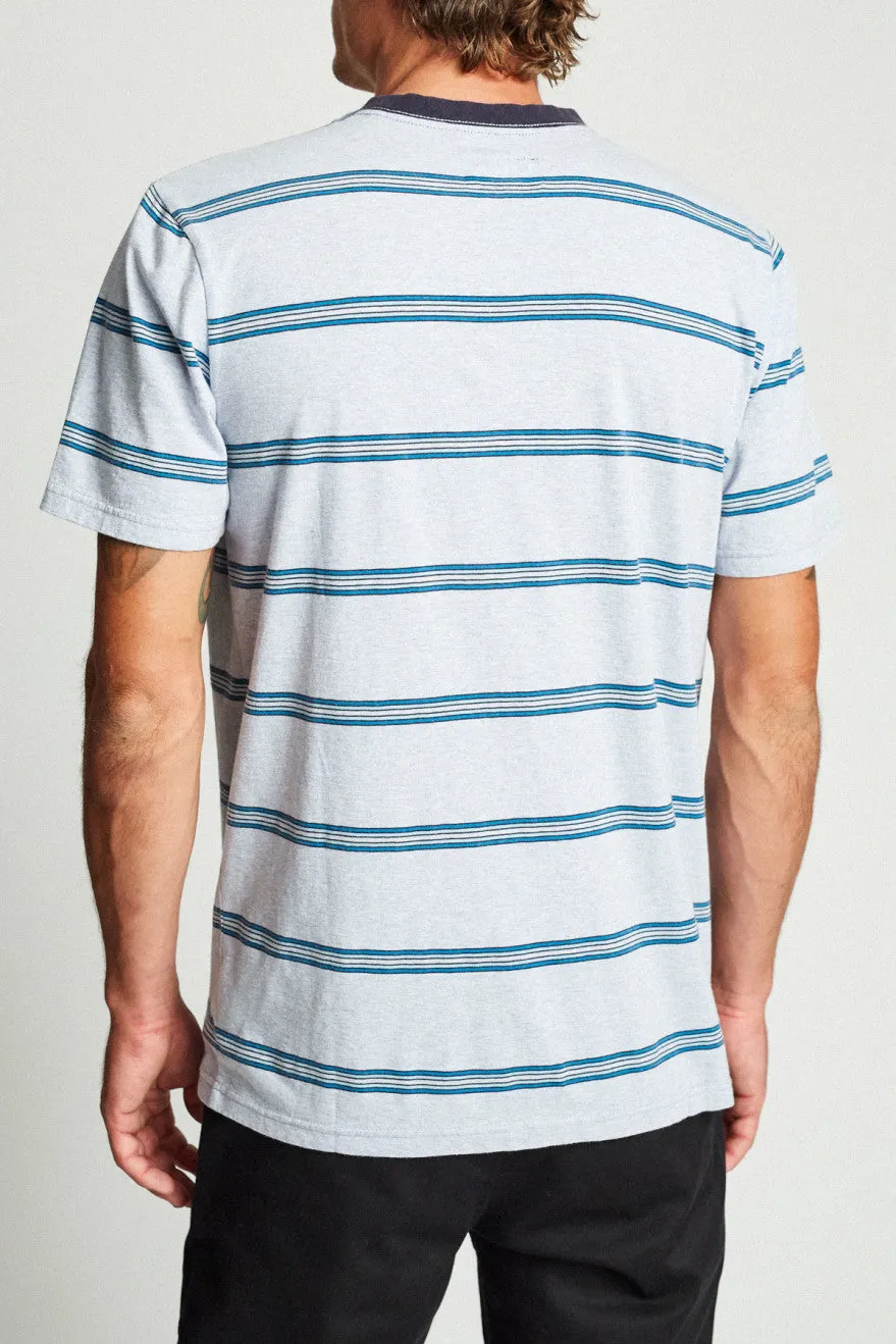 Hilt Washed S/S Pocket Tee - Heather Blue sold by Brixton product image thumbnail 3