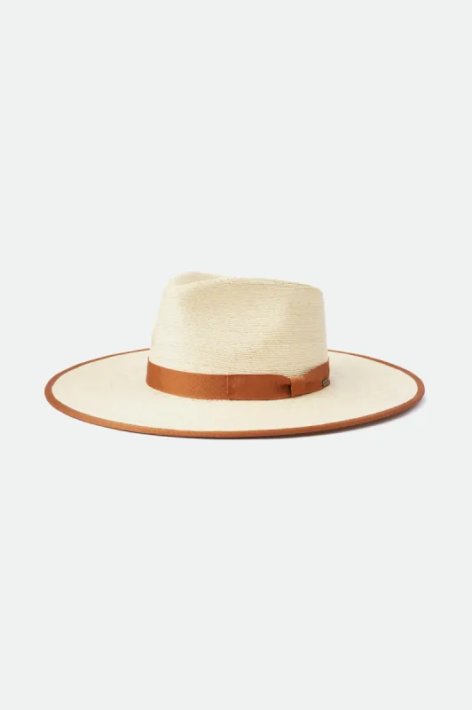 Jo Straw Rancher Hat - Natural sold by Brixton