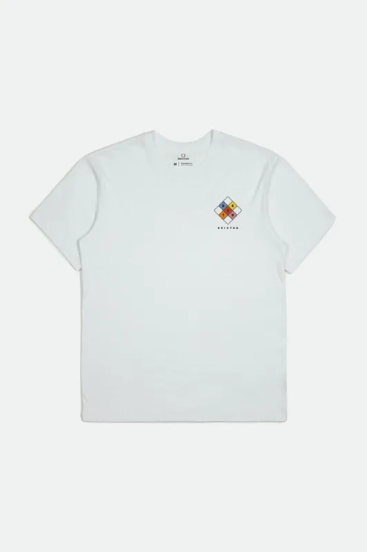 Quintet S/S Standard Tee - White sold by Brixton