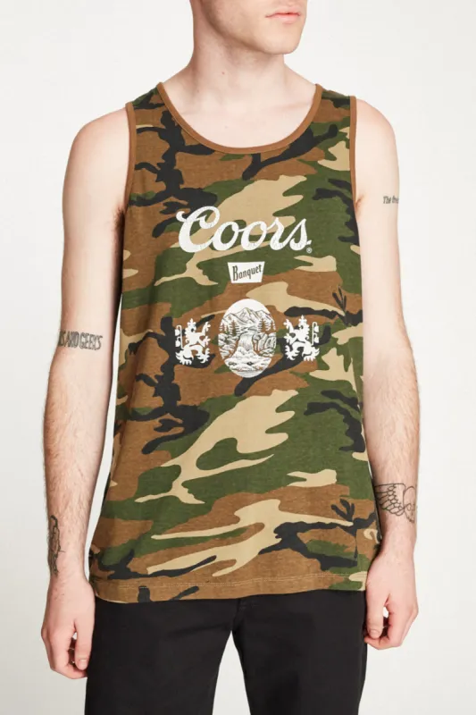 Hops Tank Top - Camo sold by Brixton