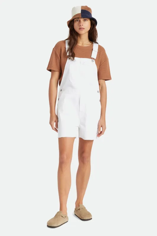 Christina Short Overall  - White sold by Brixton