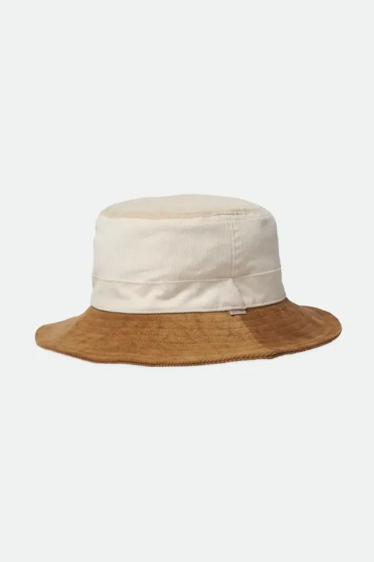 Petra Packable Bucket Hat - Dove/Vanilla sold by Brixton
