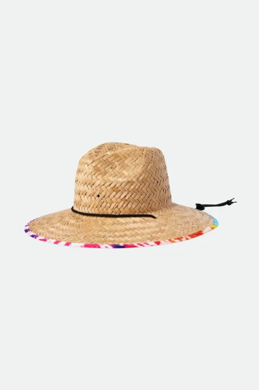 Messer Lifeguard Hat - Tan/Acid Tie Dye sold by Brixton