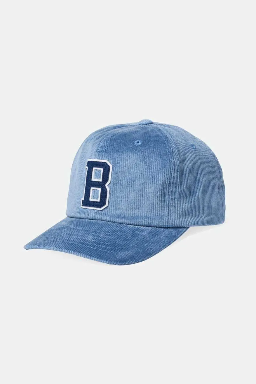 Big B Adjustable Hat - Blue Mirage Cord sold by Brixton