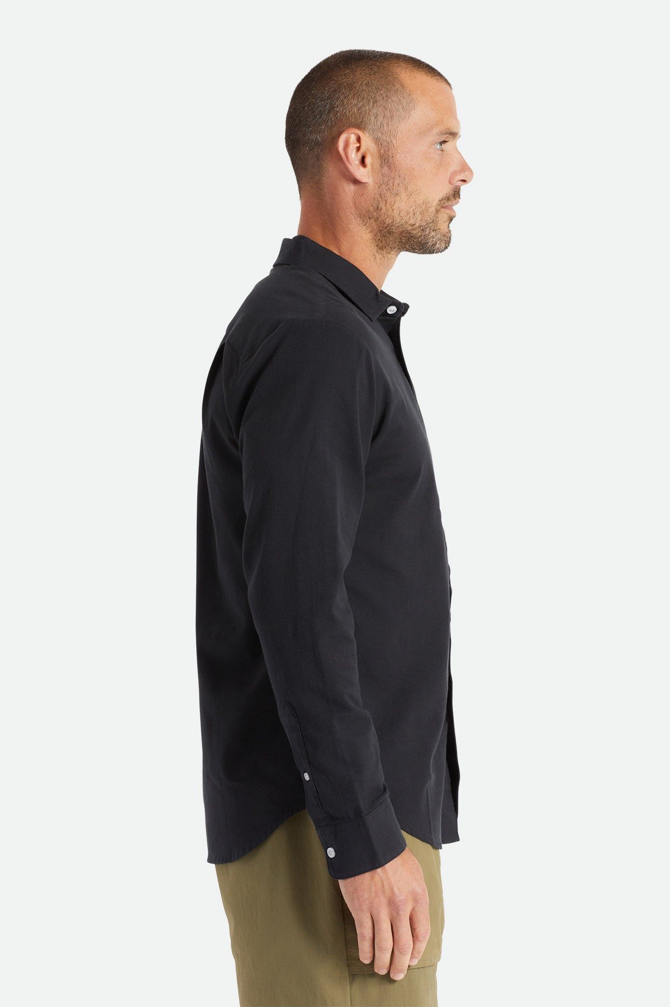 Charter Oxford L/S Woven - Black sold by Brixton product image thumbnail 3
