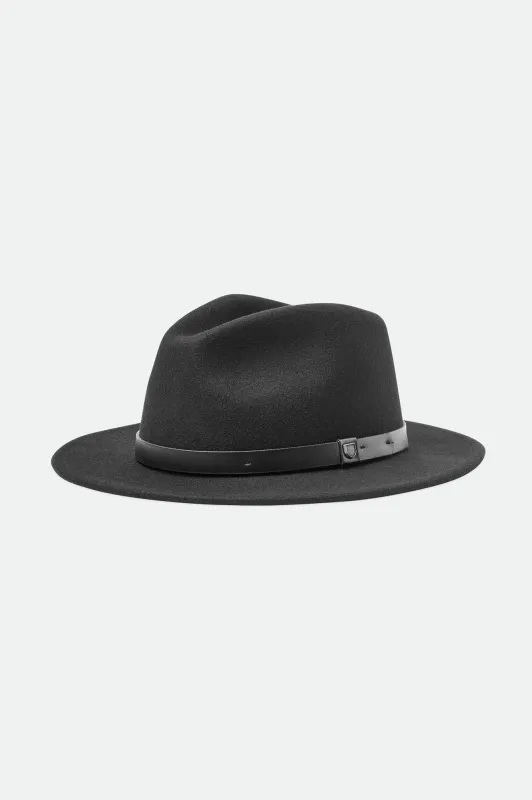 Messer Fedora - Black/Black sold by Brixton