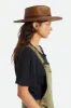 Capsule Straw Fedora - Brown sold by Brixton