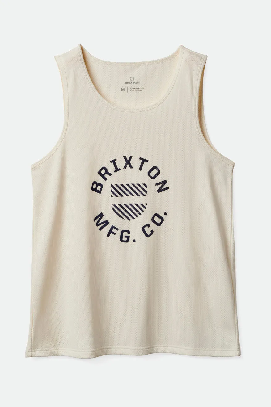 Shield Crest Tank - Off White sold by Brixton product image thumbnail 5