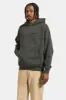 Embroidered Heavyweight Oversized Hoodie - Washed Black sold by Brixton