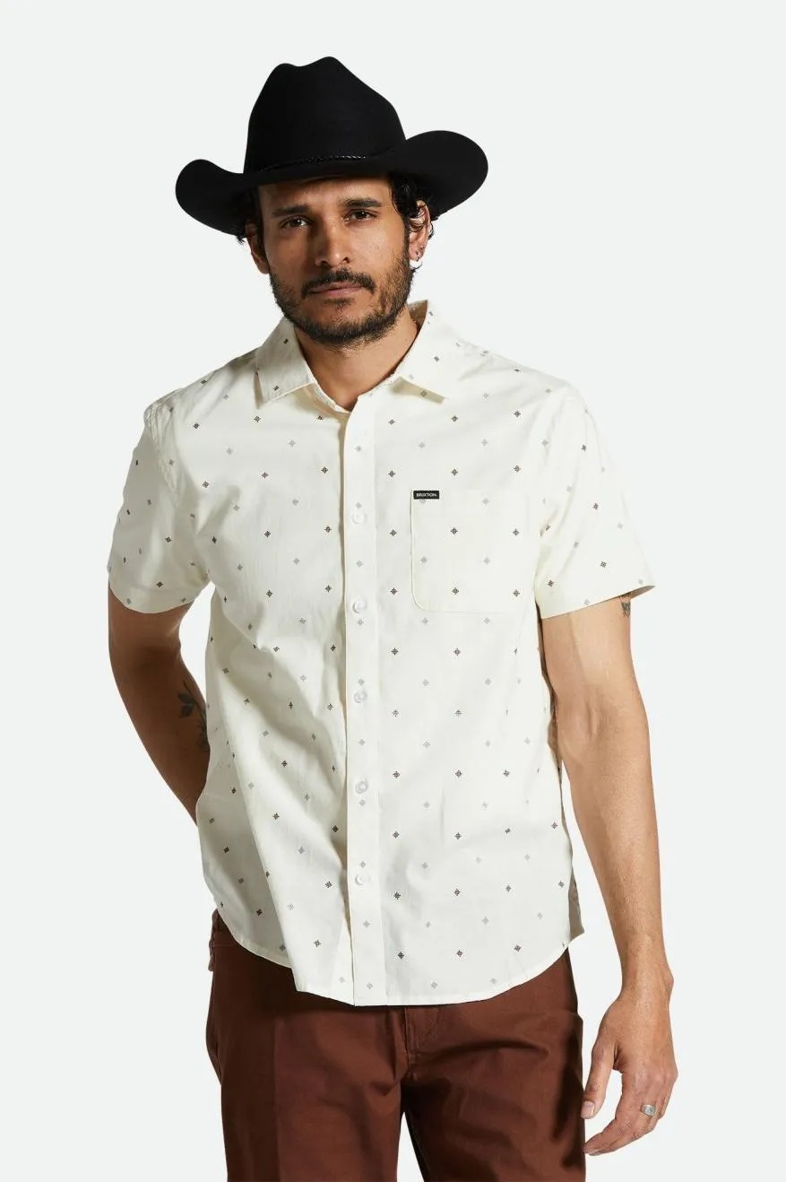Charter Print S/S Shirt - Off White Pyramid sold by Brixton product image thumbnail 2