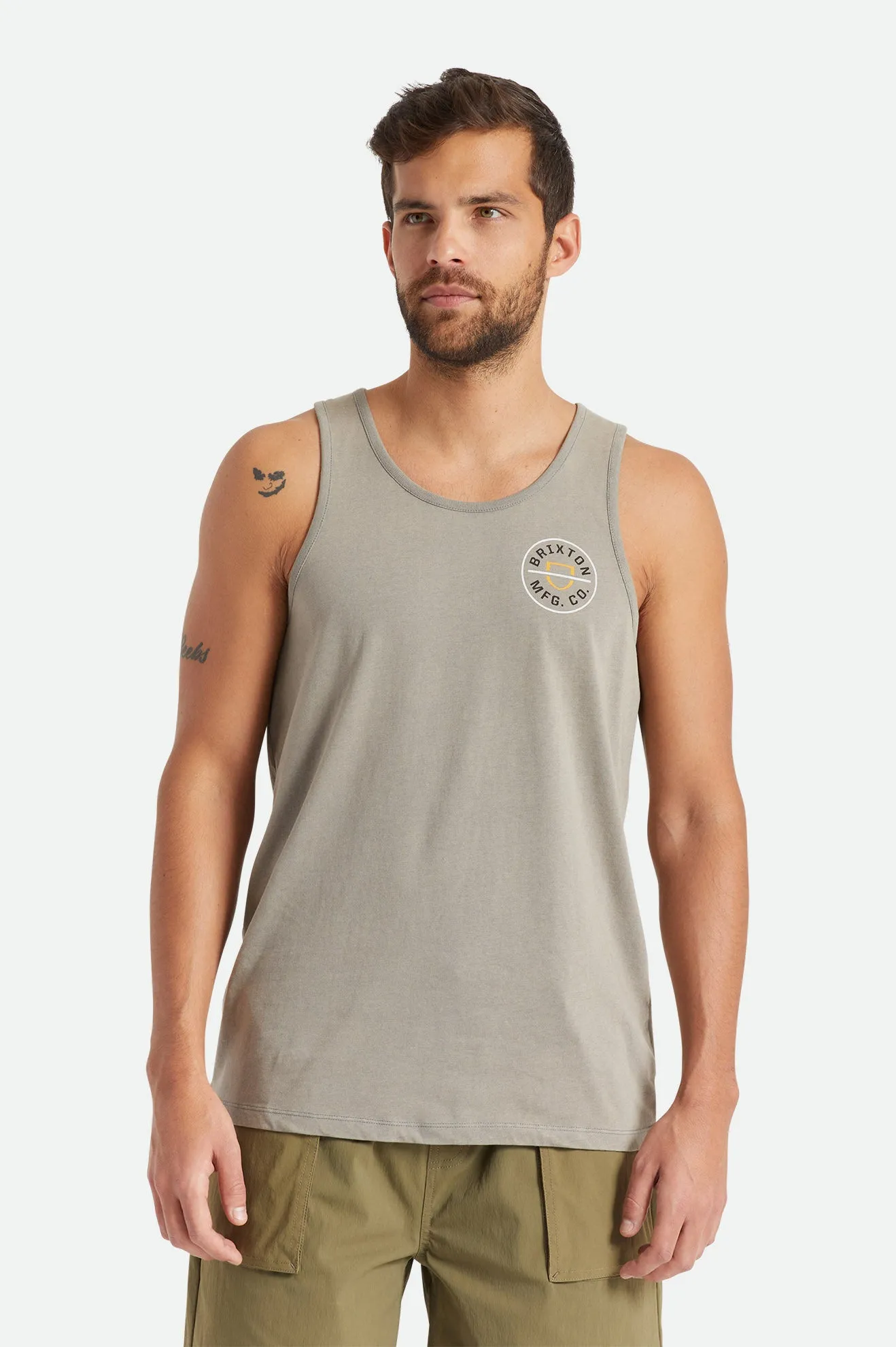 Crest Tank - Pebble Sun Wash sold by Brixton product image thumbnail 3