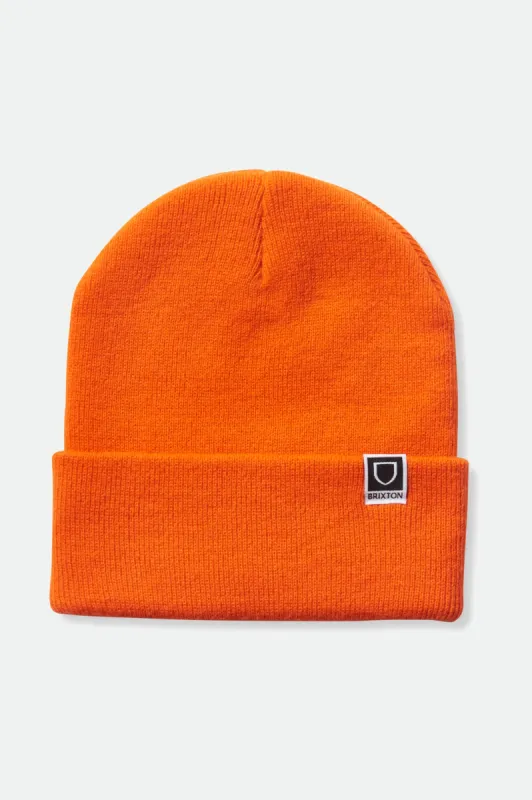 Harbor Beta Watch Cap Beanie - Athletic Orange sold by Brixton