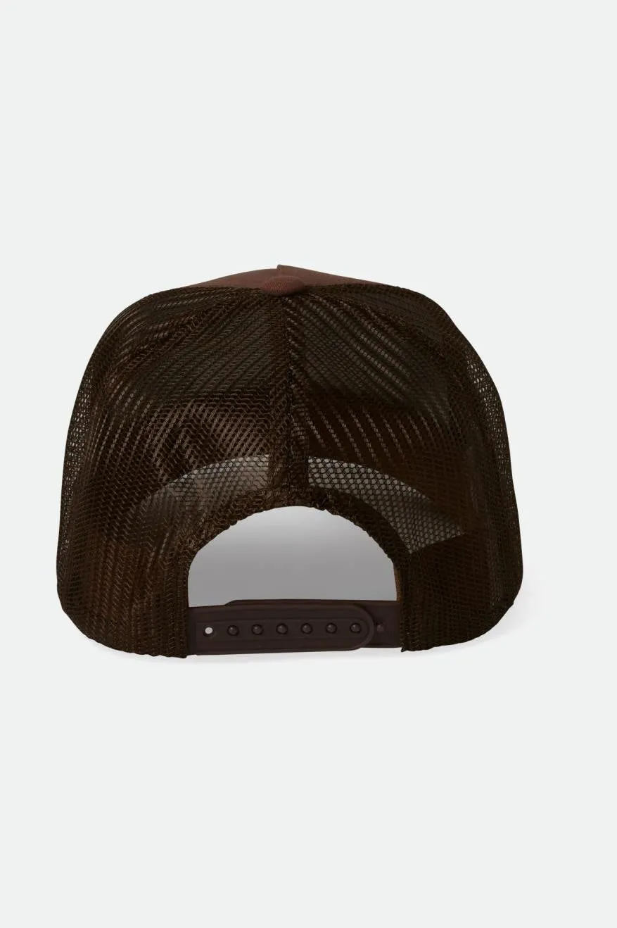 Postal C Netplus MP Trucker Hat - Sepia/Sepia sold by Brixton product image thumbnail 2