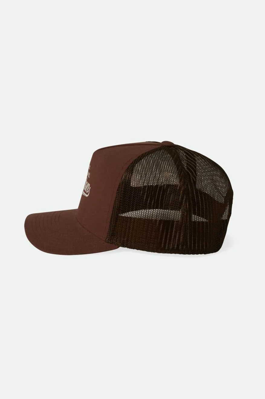 Postal C Netplus MP Trucker Hat - Sepia/Sepia sold by Brixton product image thumbnail 3