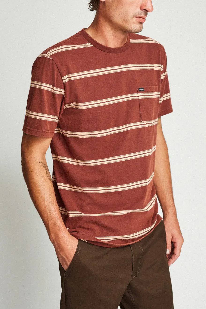Hilt Washed S/S Pocket Tee - Chestnut sold by Brixton product image thumbnail 2